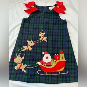 Rare editions Christmas Santa sleigh Jumper dress